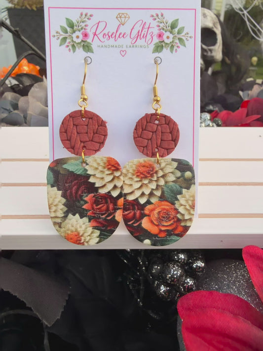 Rust floral drop