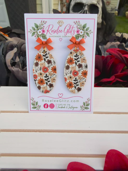 Orange petite floral