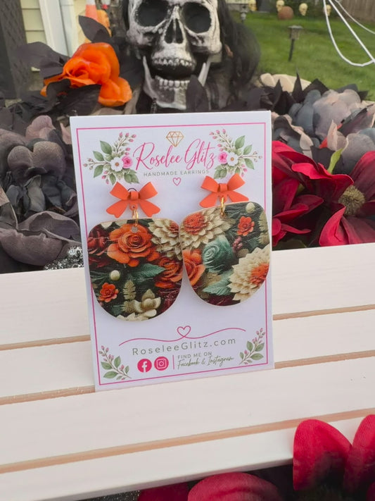 Orange petite floral
